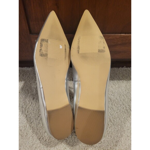 New Abound Gorgi Bow Flats Slip On Shoes Women's Silver Crystal Bow Size US 8 - Picture 5 of 10